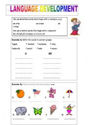 English Worksheet: articles