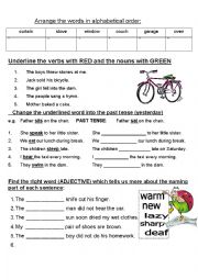 English Worksheet: English Literacy worksheet