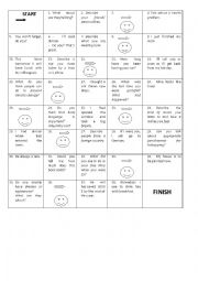 English Worksheet: Board Game 