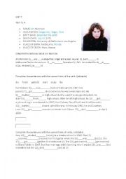 English Worksheet: BIOGRAPHY