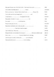 English Worksheet: Word Formation Practice