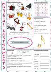 Musical Instruments Vocabulary Exercises