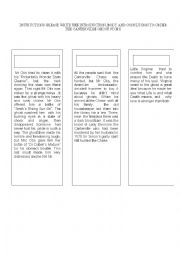 English Worksheet: the parts of a story