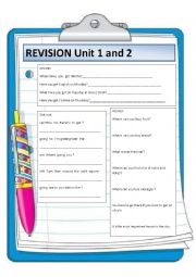 Revision unit 1 and 2