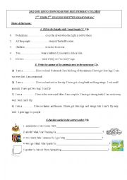 English Worksheet: 2nd English Exam for 6th graders in 2012-2013 Education Year