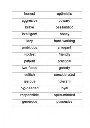 English Worksheet: Adjectives