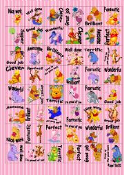 English Worksheet: Reward stickers with Winnie-the-pooh
