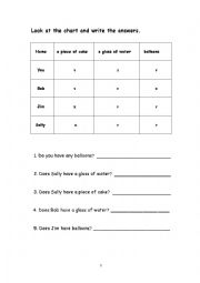 English Worksheet: Do/ Does/Can
