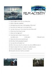 English Worksheet: Film 2012