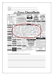 Composition Introduction - Classified Ads