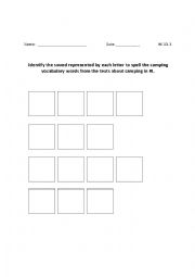 English Worksheet: Letter sounds