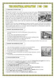 English Worksheet: Passives - The Industrial Revolution 