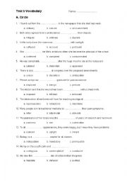 C2 Vocabulary Test 2
