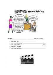 English Worksheet: MOVIE RIDDLES