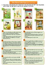 English Worksheet: THE THREE LITTLE PIGS: last episode