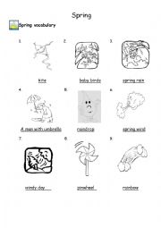 English Worksheet: Spring vocabulary