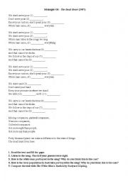 American Civil War - song worksheet