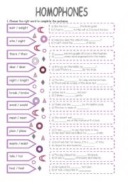 English Worksheet: rge