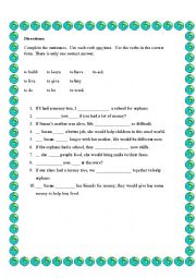 English Worksheet: Conditional 2 - Practice Exercise