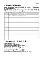 English Worksheet: Christmas record