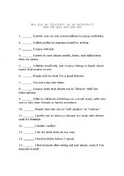 English Worksheet: Questionaire