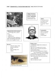 English Worksheet: Frankenstein
