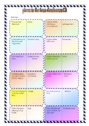 English Worksheet: Places in the town dominoes set 2