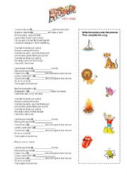 English Worksheet: Katy Perry - Roar (song activities)