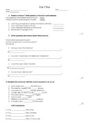 English Worksheet: Pre-intermediate, Intermediate Test Revision