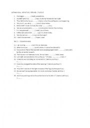 English Worksheet: infinitive worksheet