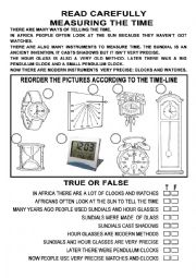 English Worksheet: Time to Time