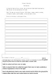 English Worksheet: Punctuation task