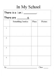 English Worksheet: There is, There are