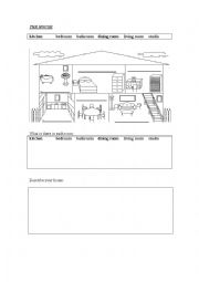 English Worksheet: THE HOUSE 