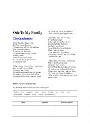 English Worksheet: Family