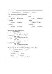 English Worksheet: Articles Worksheet