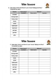 English Worksheet: The house