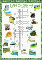 Landscapes Crossword Puzzle