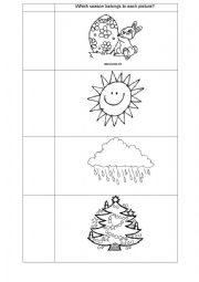 English Worksheet: Seasons