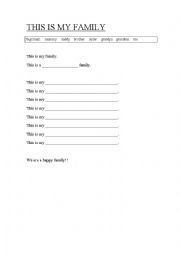 My family - ESL worksheet by delfos99