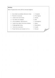 English Worksheet: Goods and Serivices 