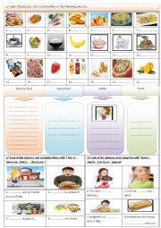 English Worksheet: Time for lunch part 3 