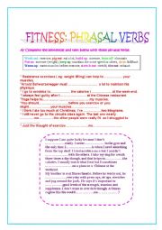 Phrasal Verbs: Fitness.