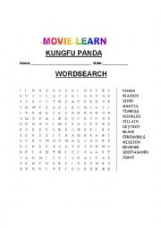 KUNGFU PANDA 2 WORD-SEARCH