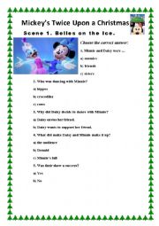 English Worksheet: Mickeys Twice Upon a Christmas