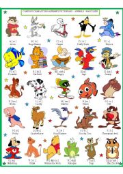 cartoon characters pictures with names