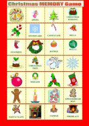 Christmas Memory - ESL worksheet by eve25