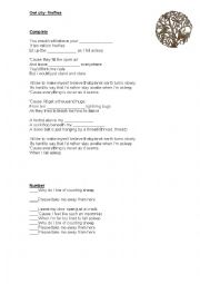 English Worksheet: Owl City - Fireflies