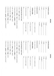 English Worksheet: Adverbs