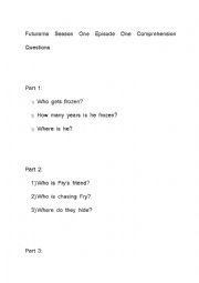 English Worksheet: Futurama Spacepilot3000 Worksheet